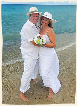 tropical beach wedding