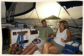 Sailboat wedding Virgin Islands
